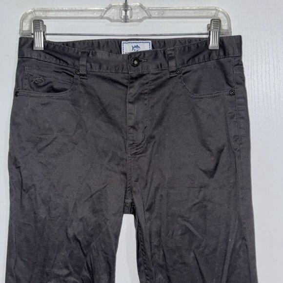 Southern Tide B0Y'S s Straight Leg Pants Size 14 Gray Cotton/Spandex - Picture 2 of 8